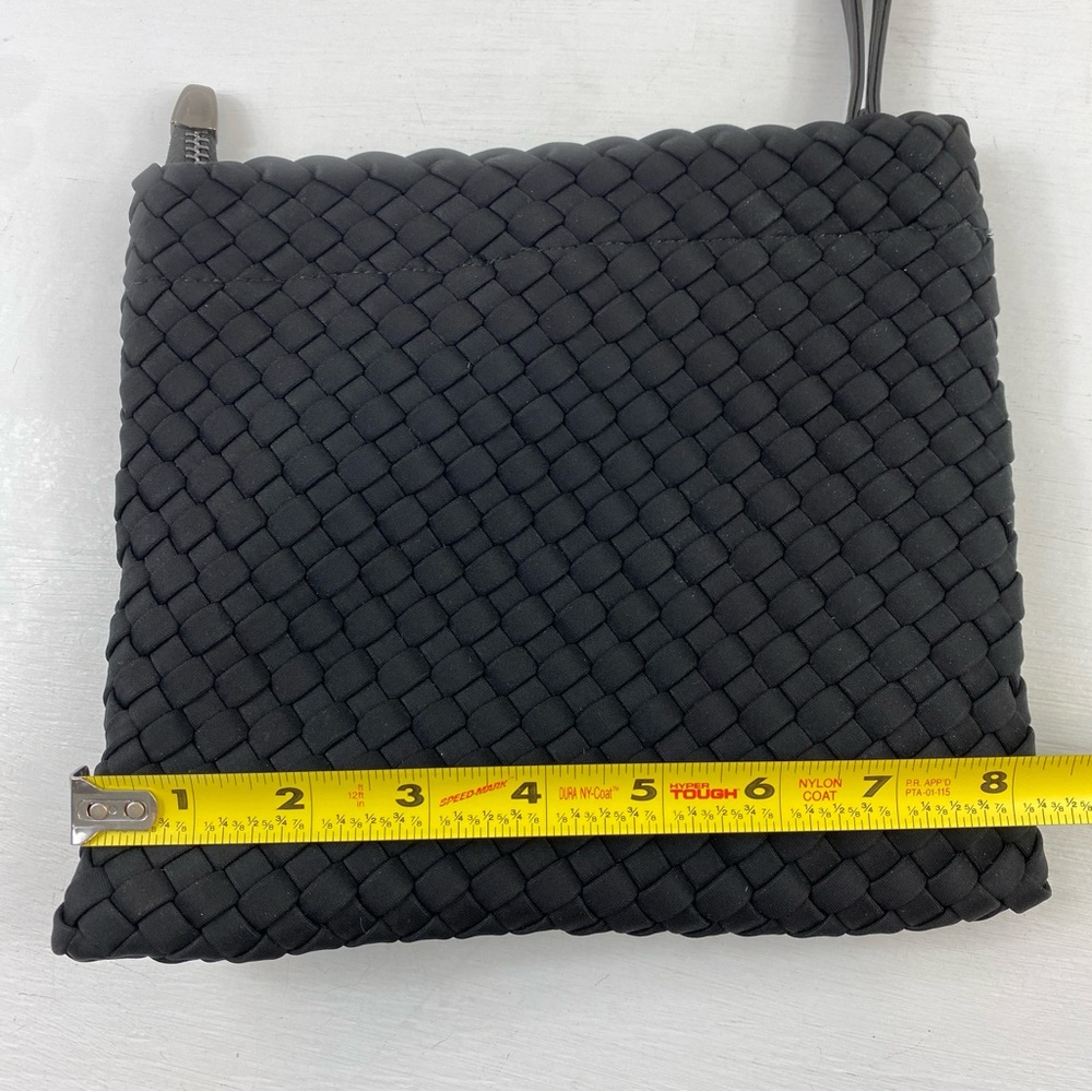 BINDYA New York Handcrafted Woven Black Wristlet Purse Clutch Evening Bag - Picture 4 of 10